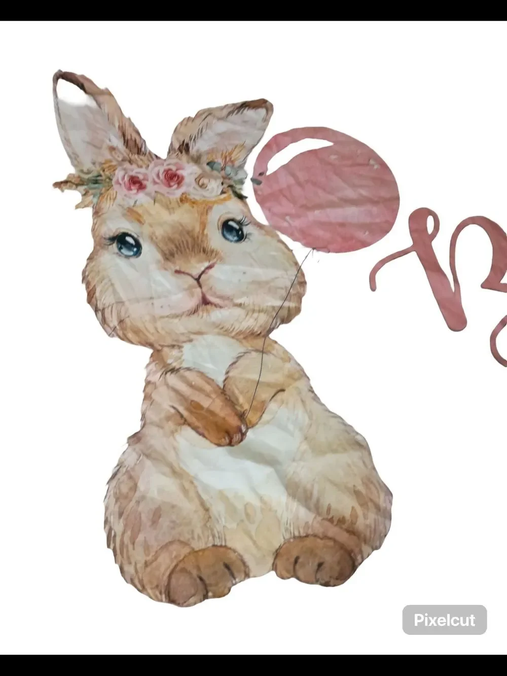 Floral Bunny Baby Shower Banner